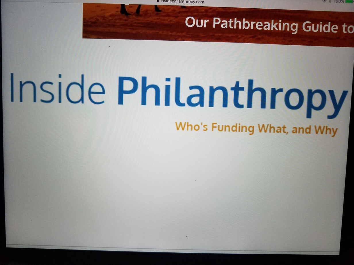 Inside Philanthropy screenshot