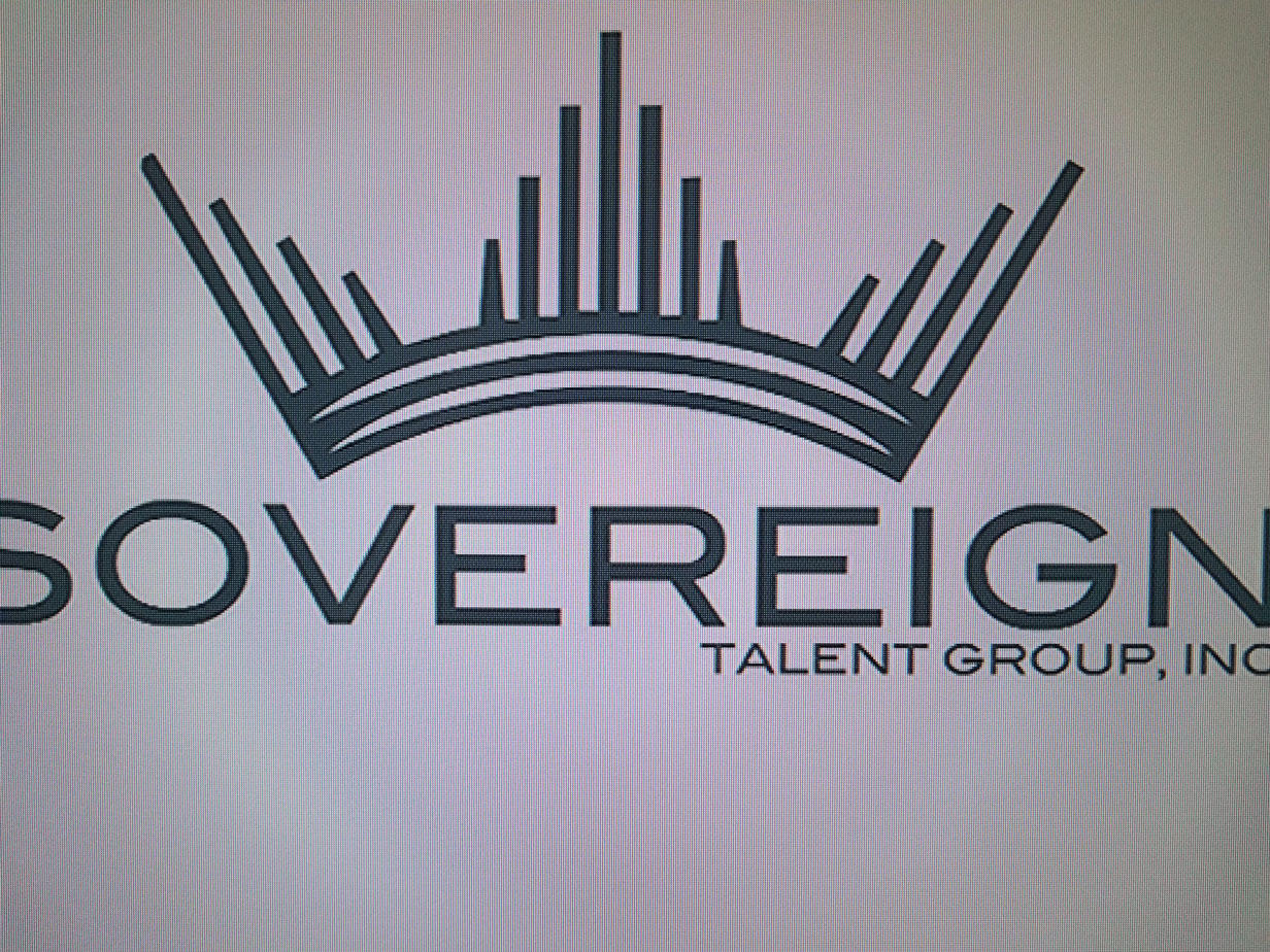 Sovereign Talent Group Inc. Logo on a screen